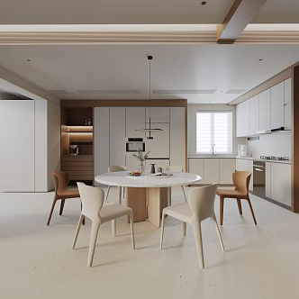 Modern table combination 3d model