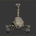Mechanical Biological Inspired Character With Scorpion Tail Weapon And Wheeled Arms