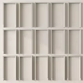 Modern White Grille Wall Components For Interior With Clean Lines And Smooth Finish 3d model