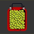 Modern baseball tennis ball automatic pitching machine 3d model