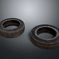 Two Car Tires Automotive Components High Quality Rubber Vehicle Parts
