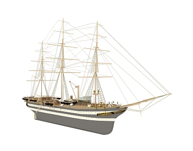 Modern Sailing 3d model