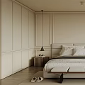 Modern Bedroom Interior Design With Bed Bench Nightstand Rug And Window