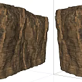 Natural Stone And Wood Structure Featuring Layered Textured Surface Design 3d model