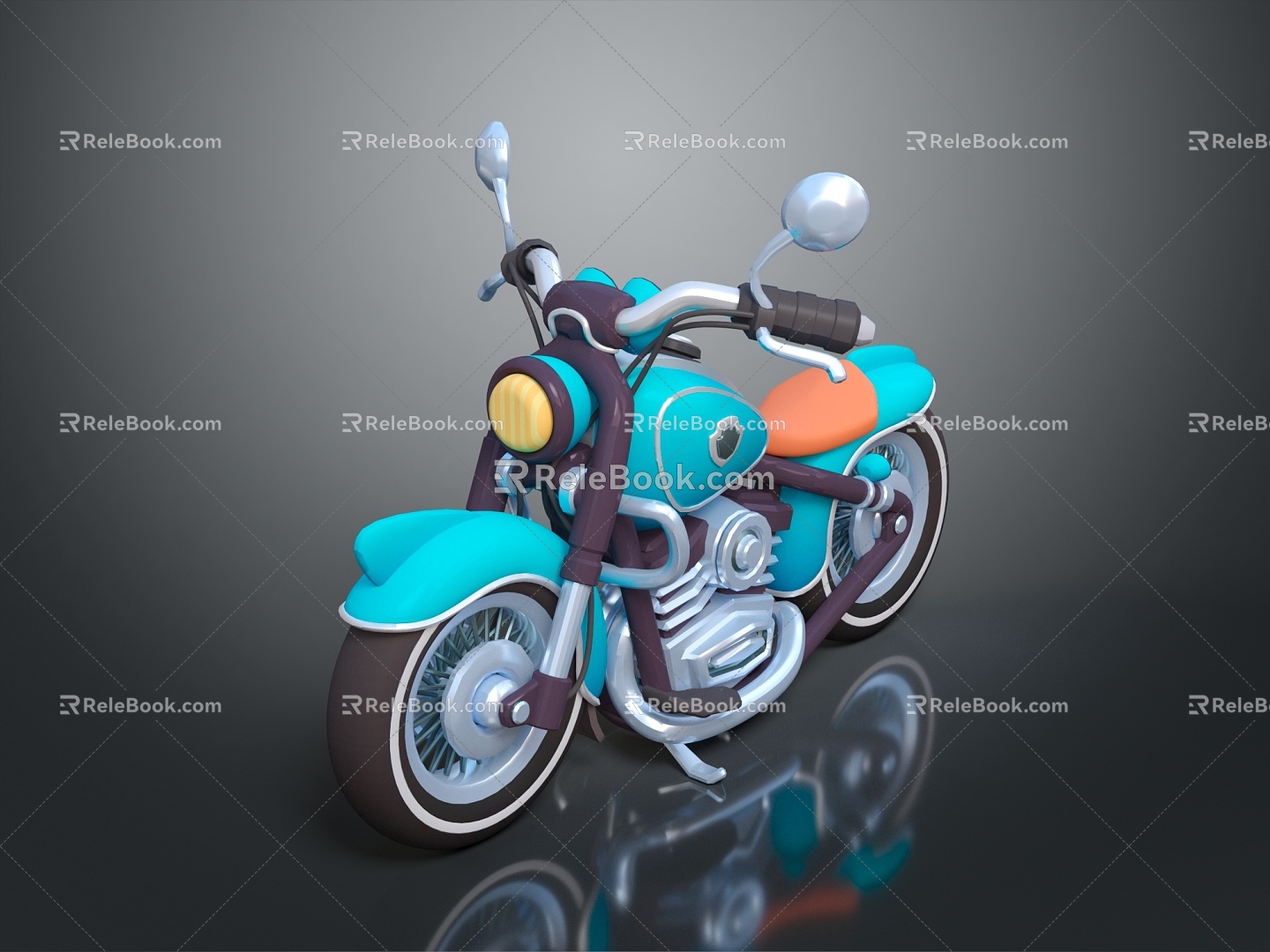 Motorcycle Two-wheeled Motorcycle Cross-country Motorcycle Road Race Motorcycle Motor Vehicle Transport 3d model