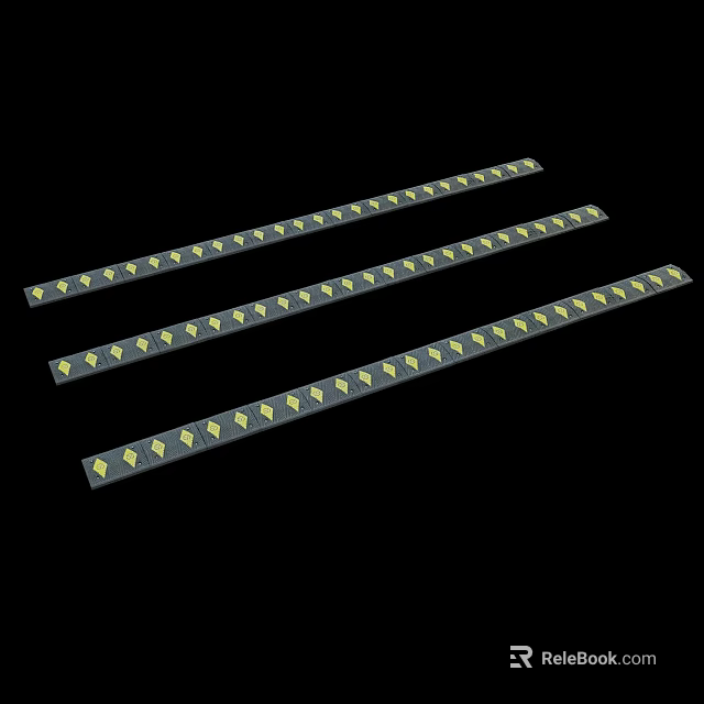 Road Facilities LED Strip Lights For Roadway Illumination And Traffic Safety 3d model 