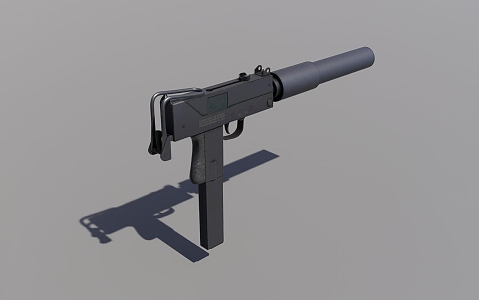 submachine gun 3d model