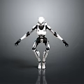 Industrial Robot Single Wheel Robot Double Wheel Robot Assistant Small Robot 3d model