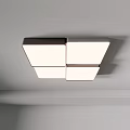 Modern Minimalist Round Ceiling Light With White Lampshade And Metal Frame For Home Decoration
