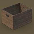 Rustic Wooden Storage Cabinet With Handles Natural Wood Texture And Square Design