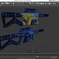 Science fiction rifle future gun cyberpunk gun assault rifle low face number low model simple model game sub-era film and television level super realistic high precision 3d model