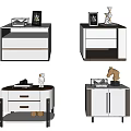 Modern bedside table 3d model