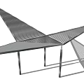 Modern gallery structure 3d model
