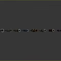 Colorful Decorative Arrows and Quivers with Unique Designs for Weapon Collection