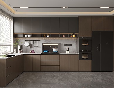 Modern Italian Light Luxury Kitchen Appliances 3d model