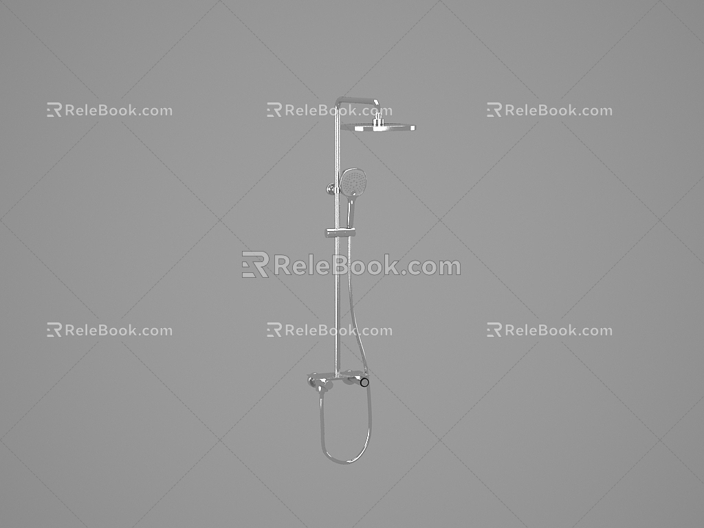 Large Shower Head Shower 3d model