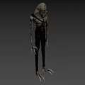 Fierce Game Movie Character With Rough Textured Skin Sharp Fangs And Muscular Build