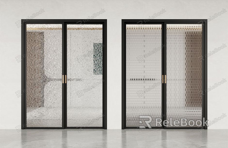 Modern sliding door glass sliding door model