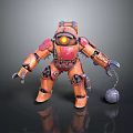 Mech Warrior Mech Soldier Machine Battlearm Mechanical Battlearm Machine Fighter Robot 3d model