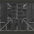 Traditional Wooden Building With Multi Layered Curved Roof And Stone Base Design
