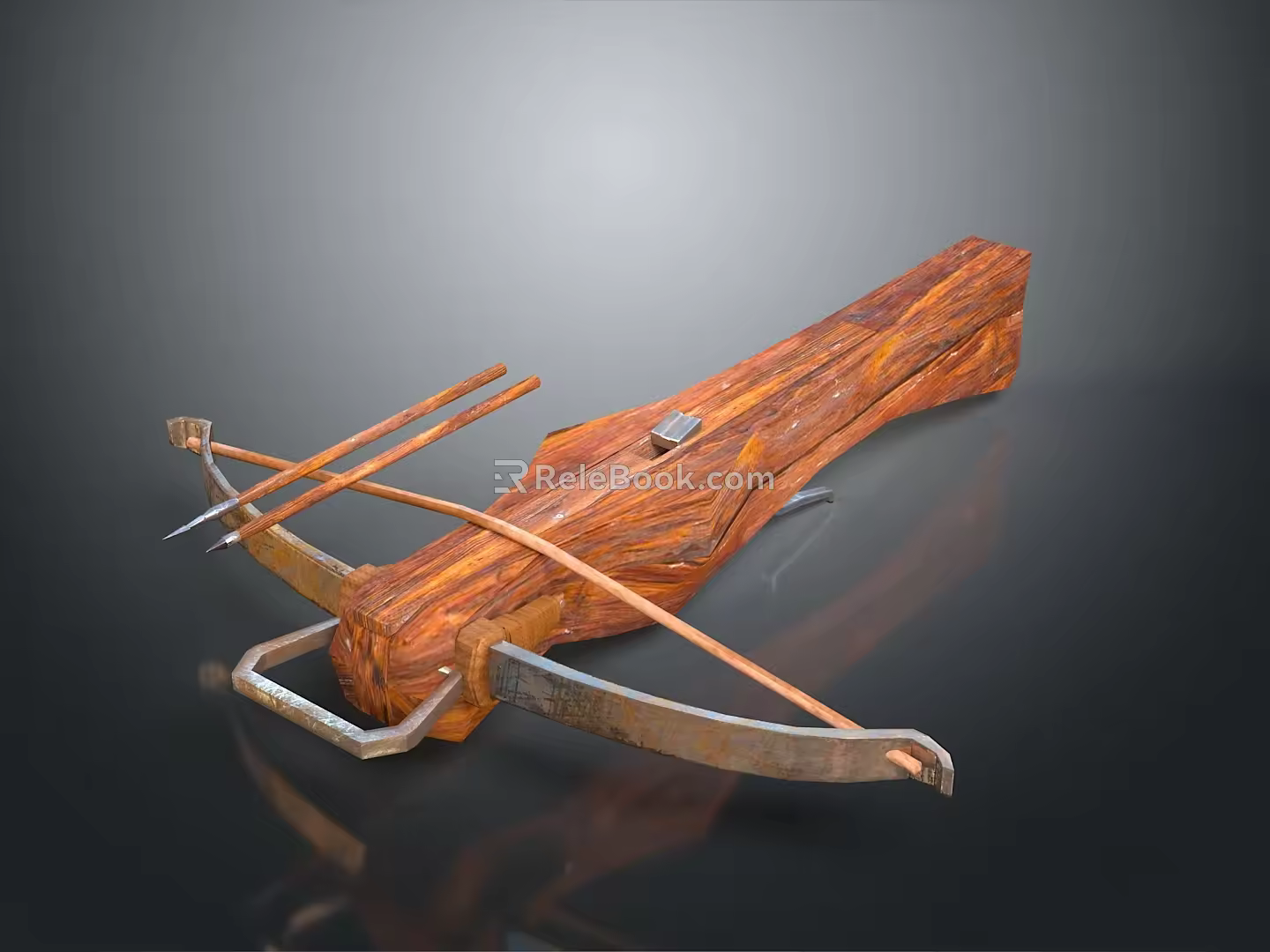 Crossbow Mechanical Crossbow Shift Bow and Arrow Shoot Far Equipment Weapons High-tech Crossbow 3d model