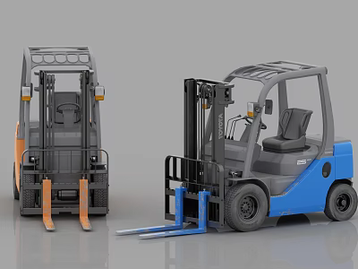 Telescopic arm forklift forklift forklift truck 3d model