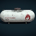 Industrial LOFT Gas Tank Storage Tank 3d model