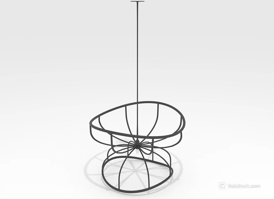 Modern Black Metal Chandelier With Geometric Design Layered Structure And Sleek Lines 3d model 