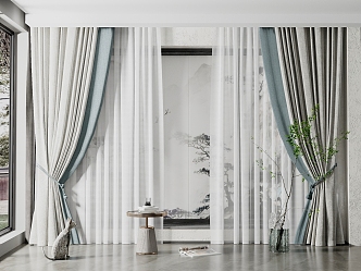 New Chinese Curtain 3d model