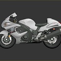 Motorcycle Two-wheeled Motorcycle Cross-country Motorcycle Road Race Motorcycle Motor Vehicle Transport 3d model