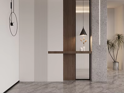 Modern Entrance 3d model