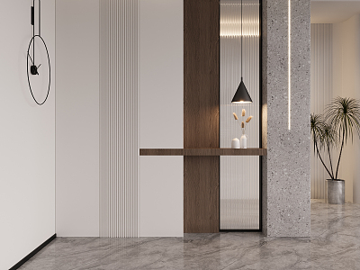 Modern Entrance 3d model