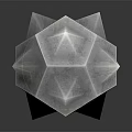 Geometric Spiked Metallic Weapon With Polyhedral Structure Sharp Spikes And Silver Gray Reflective Finish