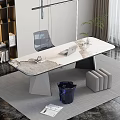 Desk and chair combination study 3d model