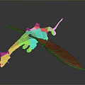 Game Movie Character Mythical Dragon With Orange Wings And Saddle Design