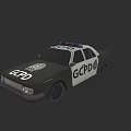 GCPD Police Car With Emergency Lights And Logo On Body