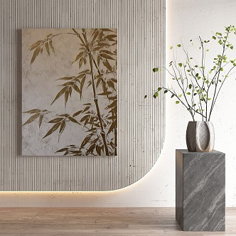 Quiet Wind Decorative Painting 3d model