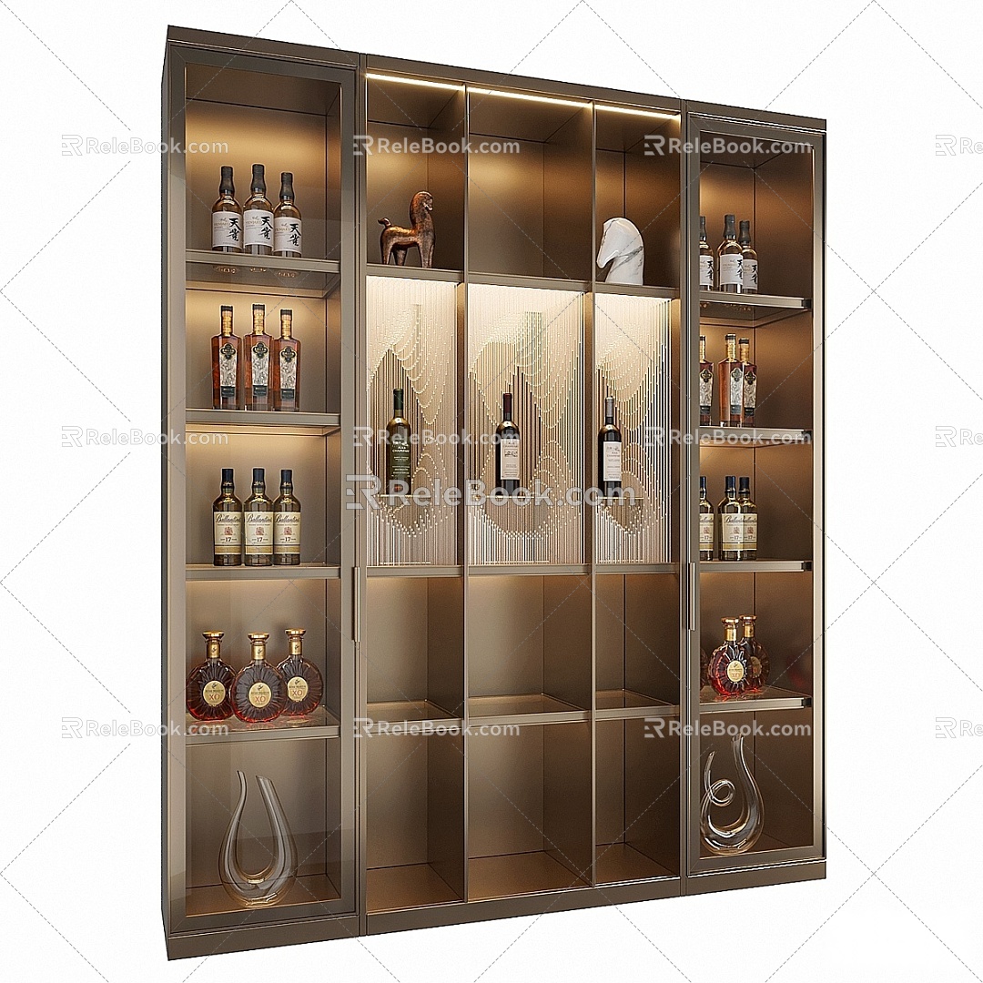 Sideboard Wine Cabinet 3d model