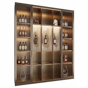 Sideboard Wine Cabinet 3d model