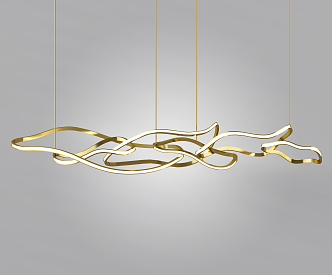 Modern special-shaped chandelier 3d model