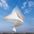 Modern Urban Sculpture Landscape Sculpture 3d model