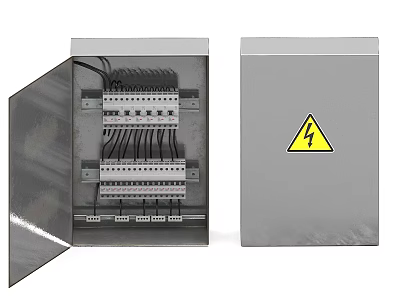Electric box electric brake fuse circuit breaker distribution box electrical cabinet electrical cabinet circuit control cabinet circuit control system circuit box outdoor distribution box 3d model