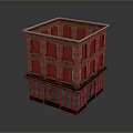 Red Brick Building With Multiple Floors And Ground Floor Glass Storefront Windows