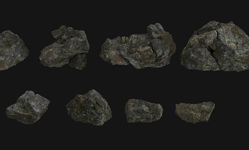 Stone Block Rock 3d model