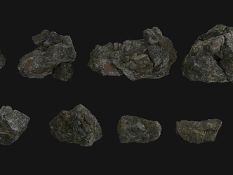 Stone Block Rock 3d model