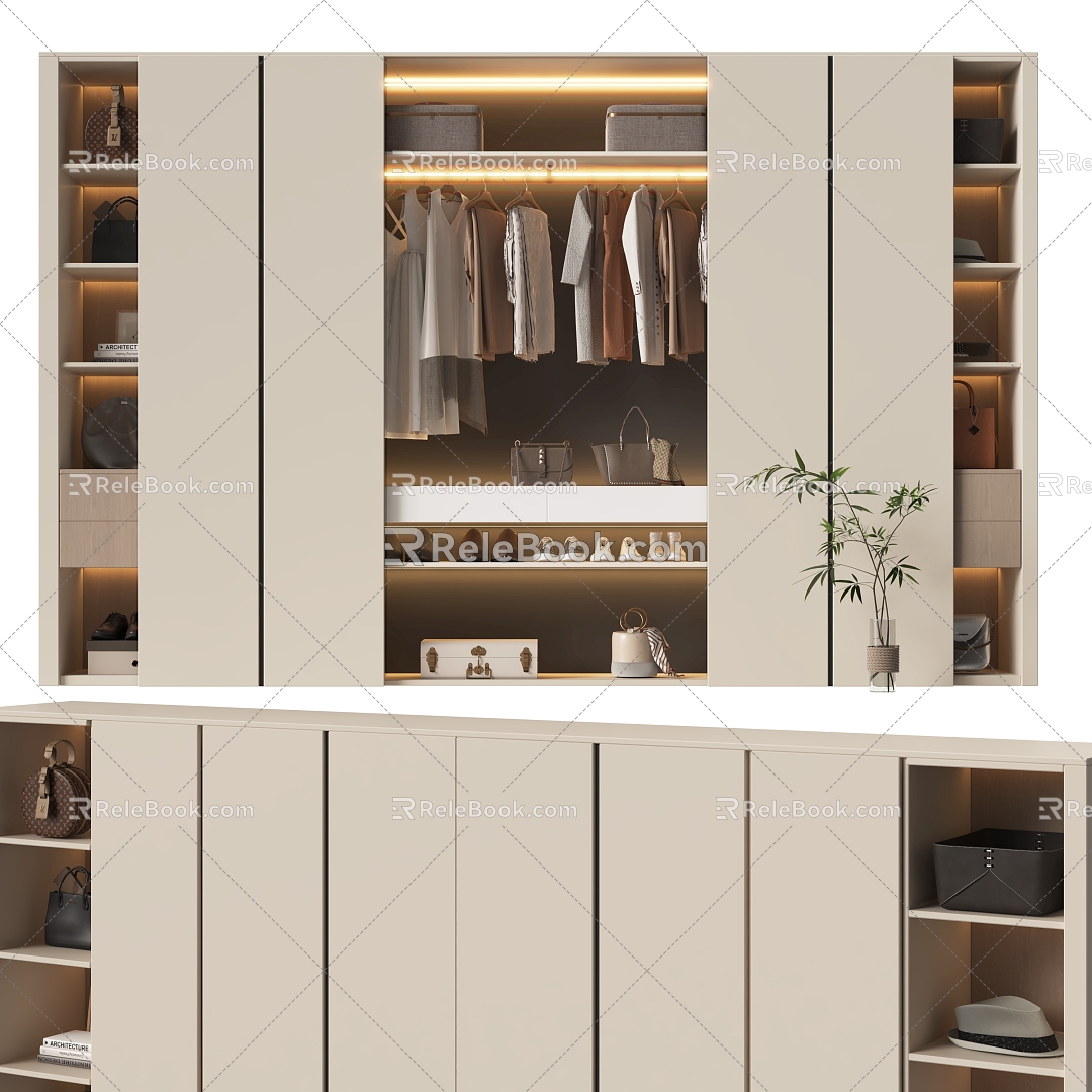 Modern wardrobe 3d model