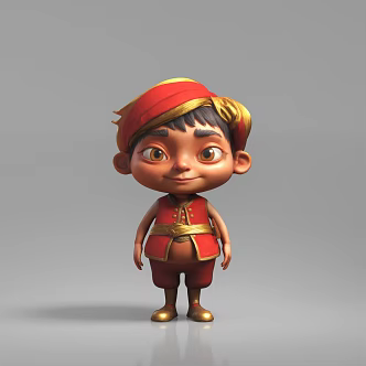 Cartoon character anime corner color blind box doll toy 3d model