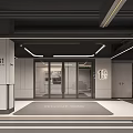 Modern Indoor Parking Lot With Spacious Layout Bright Lighting Arrow Markings And Parked Cars