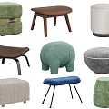 Chic Versatile Ottoman Stools with Plush Velvet and Diverse Designs in Trendy Colors