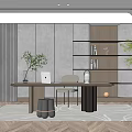 Modern study 3d model